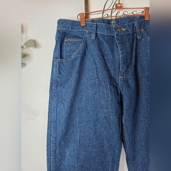 Wrangler 47 MWZ Premium Men's Classic Blue Jeans Size 34x30 - Picture 4 of 10